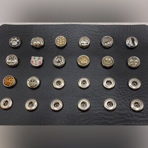 💗14 ANIMALS - Set of 14 - PETITE 12mm/13mm - Snap Button Charms on Display Card
